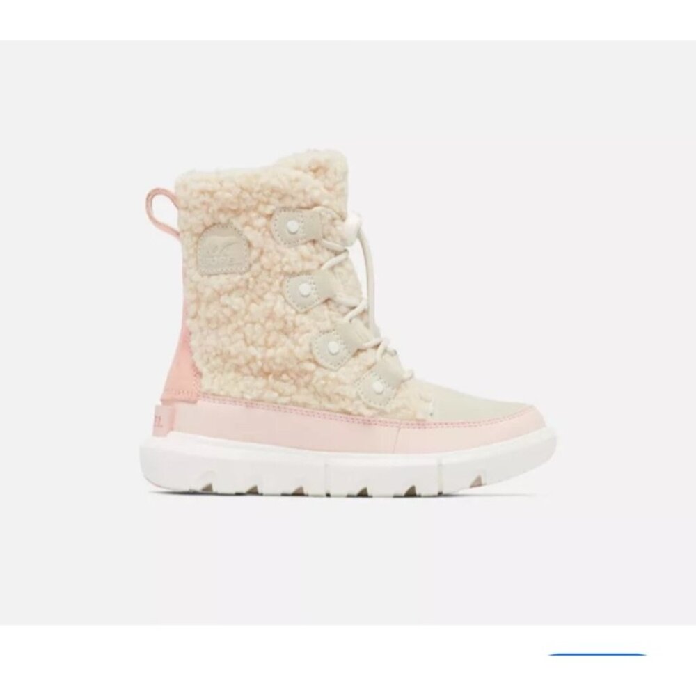 Sorel  Cozy Boot womens 8.5, kids 7, Faux Fur Nova Sand/Sea Salt Winter